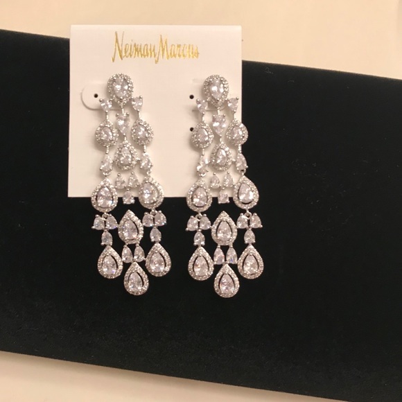 6ct Marquis Chandelier Earrings - Picture 4 of 12